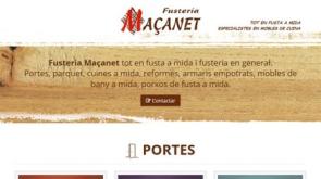 Nova web responsive per Fusteria Maçanet